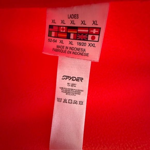 Women's Spyder Soft Shell Athletic Fit Hooded Fleece Lined Jacket XL EUC - Picture 11 of 12